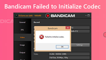 Bandicamがコーデックの初期化に失敗しました–この問題を修正する方法？