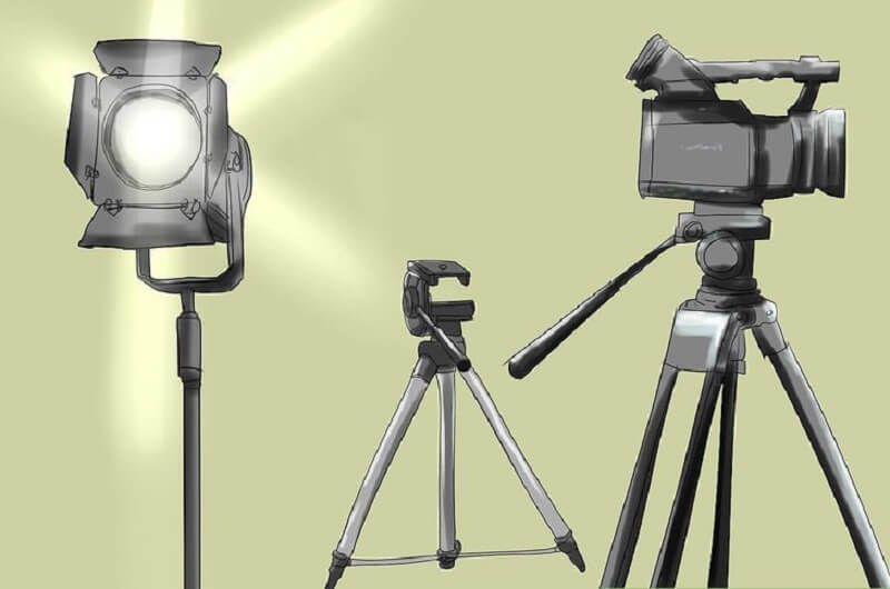 アクション映画用の機材を準備する