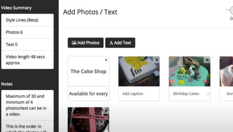 Picovideo のインターフェース