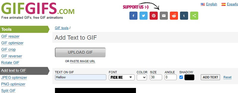 GIF GIFs インターフェース