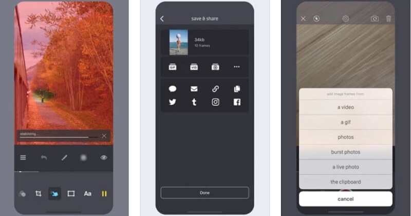 Giffer モバイルGIFコンバーター
