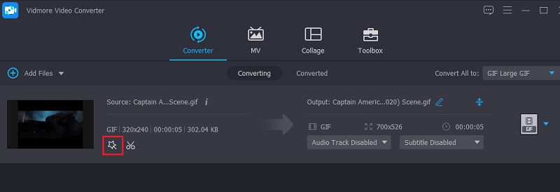 Vidmore VC GIF編集