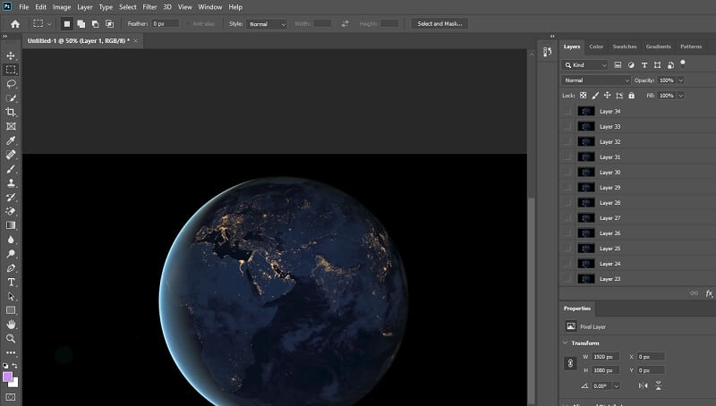 Photoshop MP4 動画レイヤーをインポート
