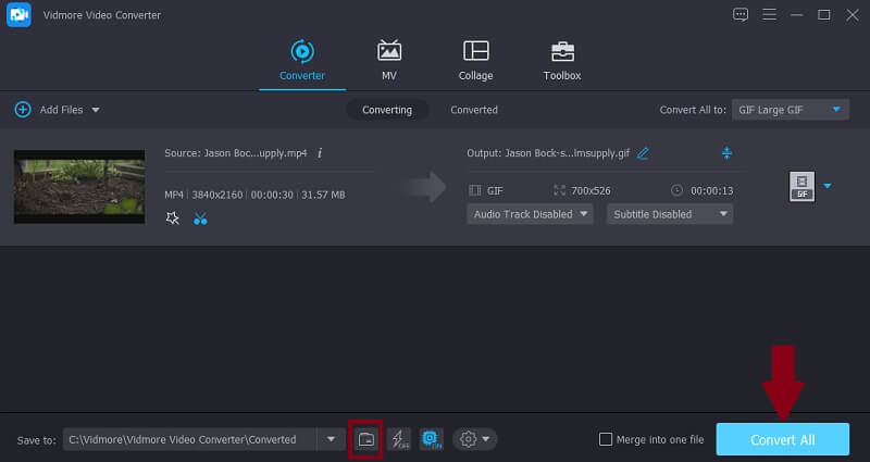 Vidmore VC MP4 を GIF に変換