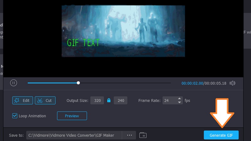 Vidmore VC GIF を作成