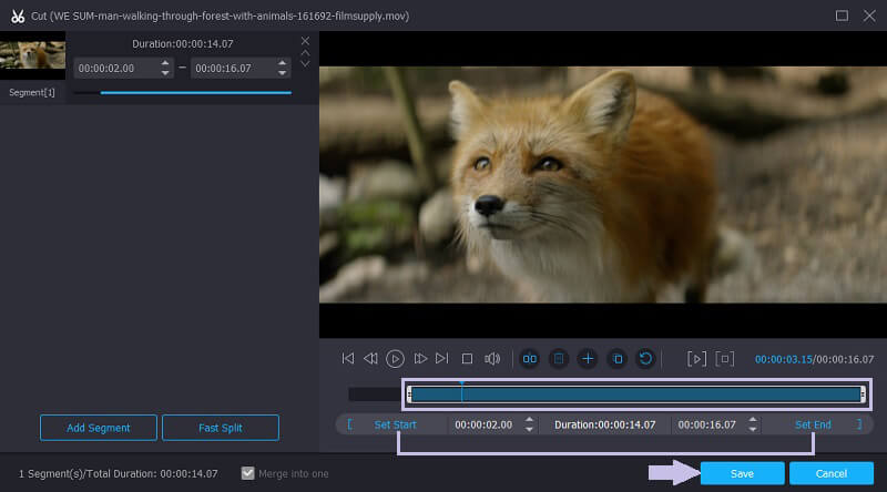 Vidmore VC クリップトリム