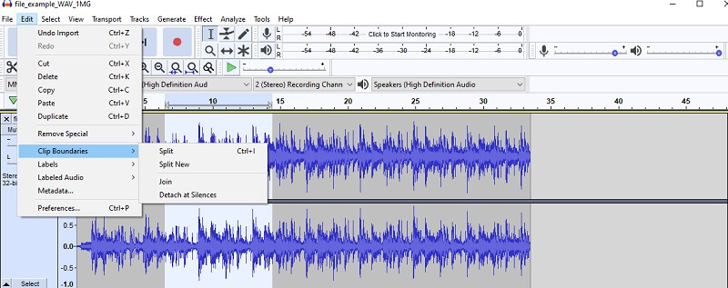 Audacity 断片カット Audio Trimmer