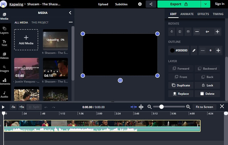 Kapwing の使い方