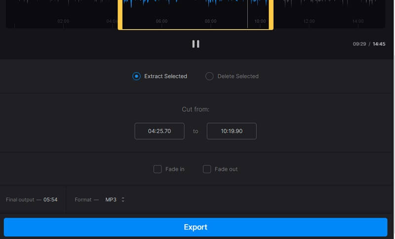 Clideo インターフェース