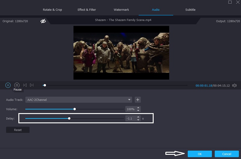 音声・映像同期修正 Vidmore