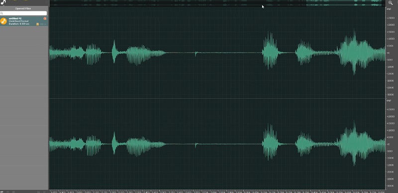 Ocenaudio WAV カッター