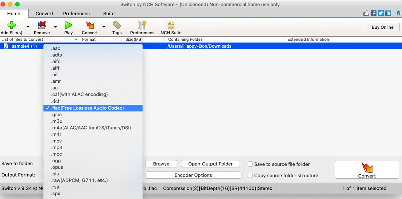 Switch Audio Converter Mac