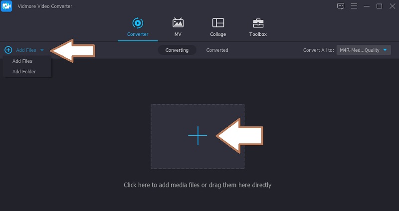 Vidmore AACファイル追加画面
