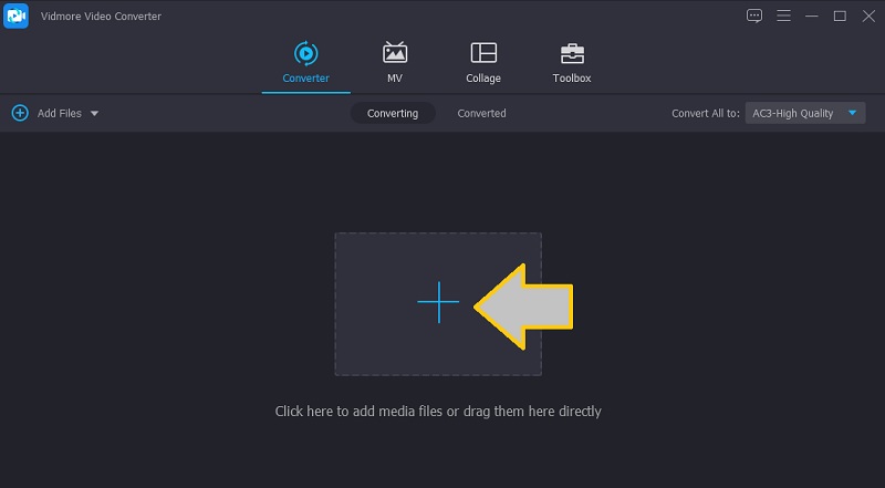 Vidmore WMA ファイルのインポート画面