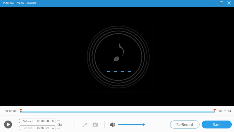 Vidmore Screen Recorder 録音保存
