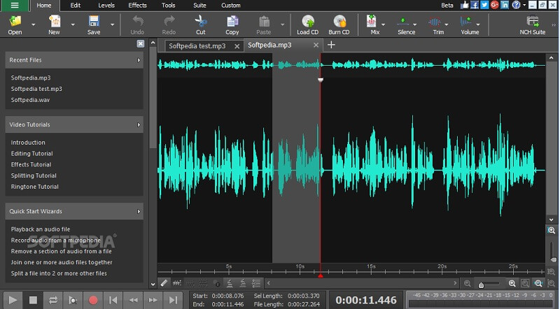 Wavepad インターフェース