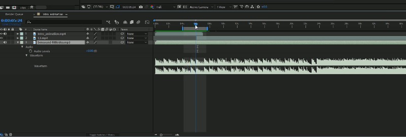 After Effects インターフェース