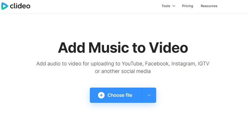 Clideoでメディアファイルを追加
