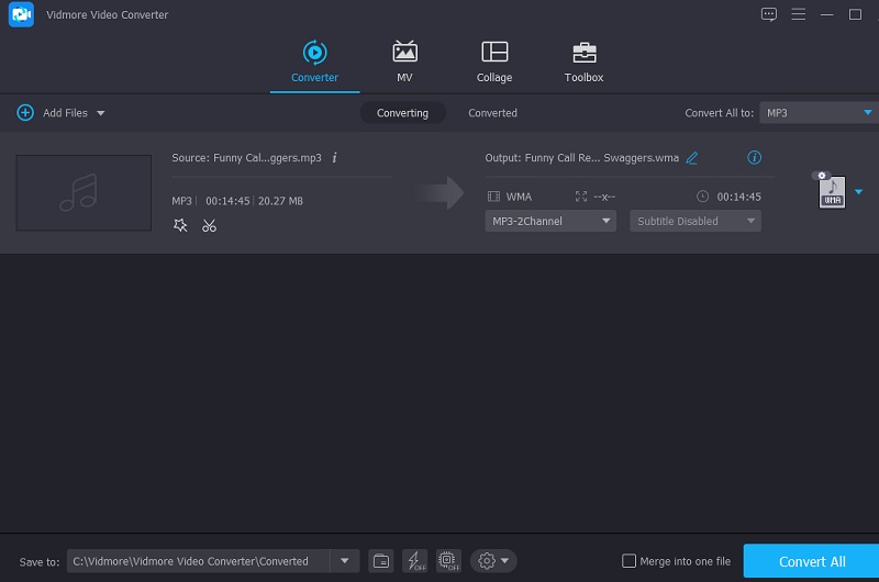 WMAを圧縮 Vidmore