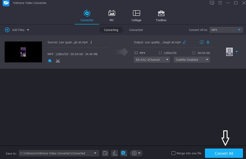 Vidmore で動画ファイルを変換