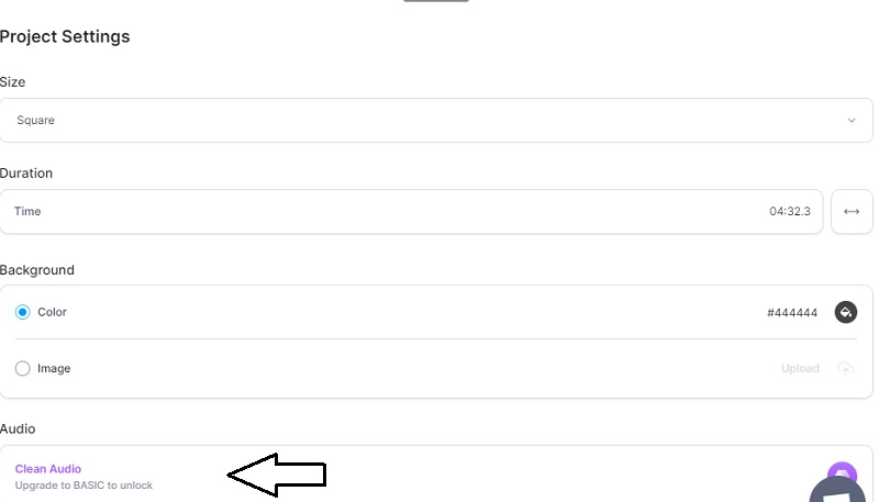 オーディオトラックを編集 Veed.io