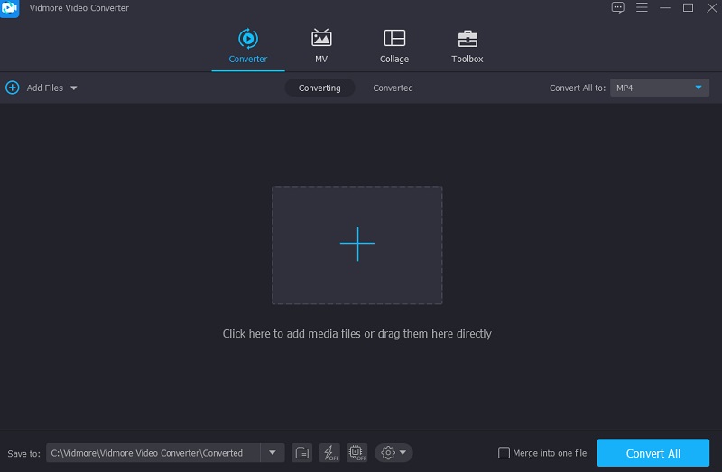 Vidmoreにファイルを挿入