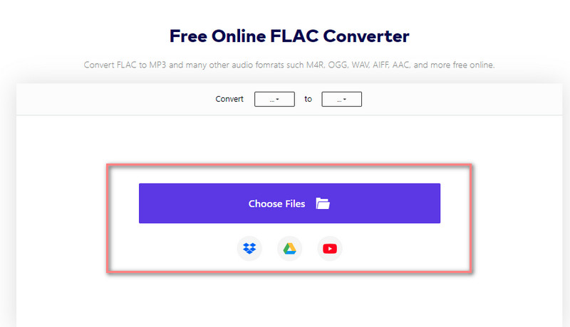 Online Uniconverter FLACファイルを追加