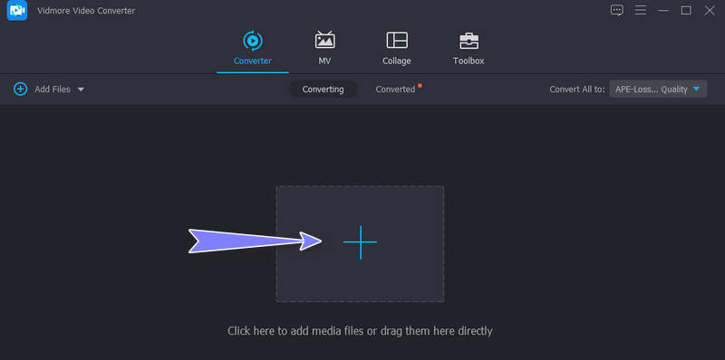 Vidmore Apeファイルを追加