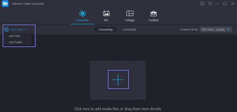 Vidmore MP3ファイルを追加