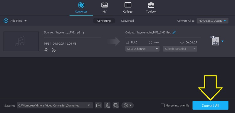 Vidmore MP3／FLAC に変換