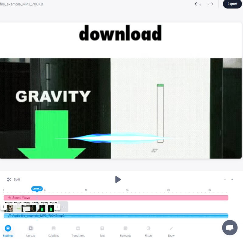 GIFに音声を追加 VEED