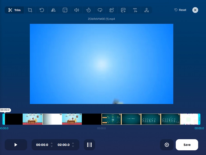 3GP ファイルをカット 123apps