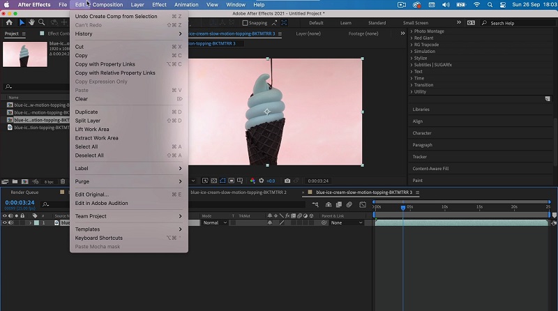 After Effects で動画をカットする方法