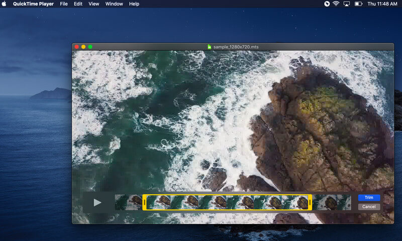 QuickTimeでMTSをカット