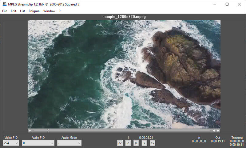StreamClip カット画面