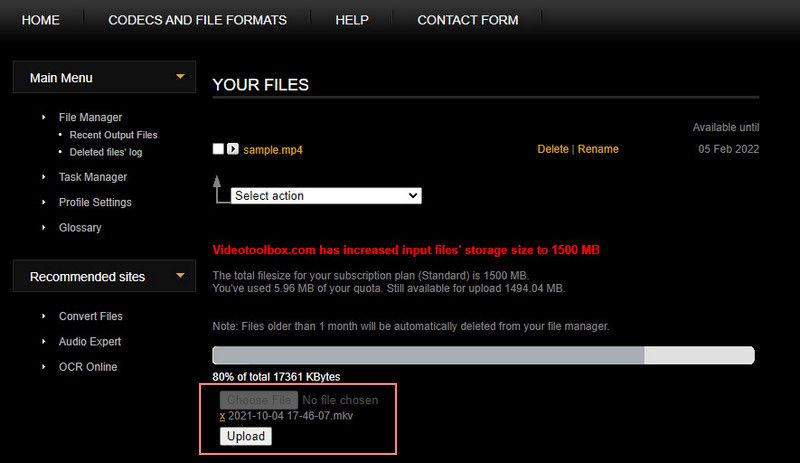 ビデオツールボックス MKV追加