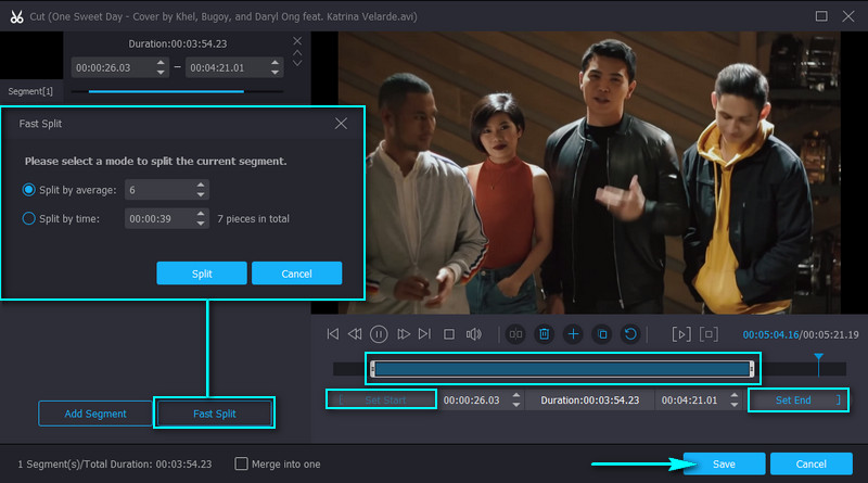 Vidmore カット方法