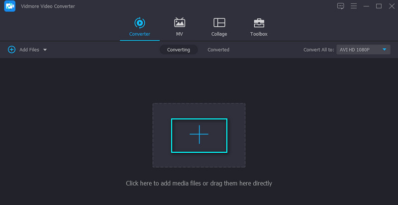 Vidmore AVI動画のインポート