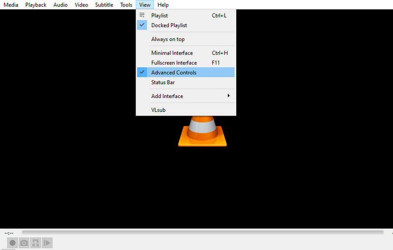 VLC 詳細コントロール オプション