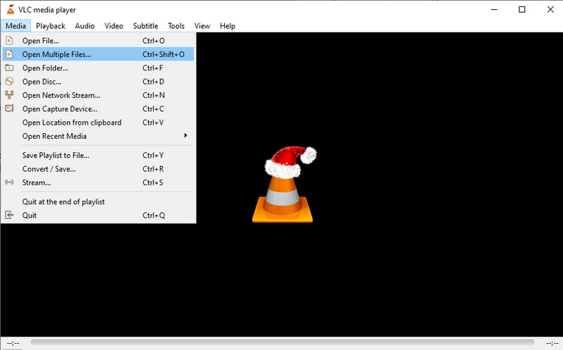 VLC 複数ファイルを開くオプション