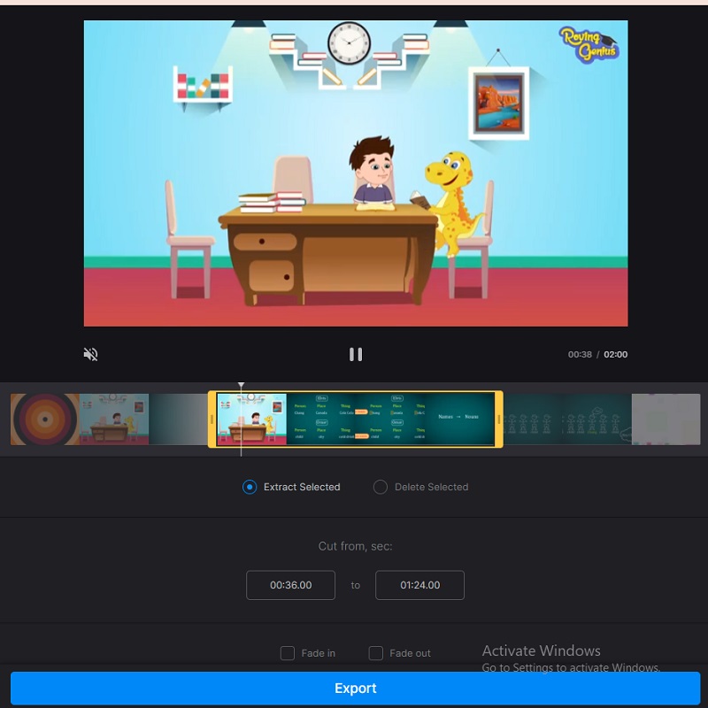 VOBカッター Clideo
