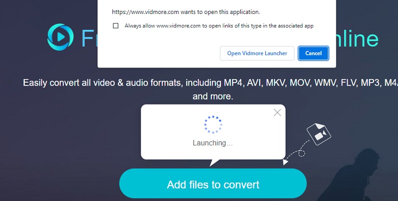 ランチャーをインストール Vidmore Online