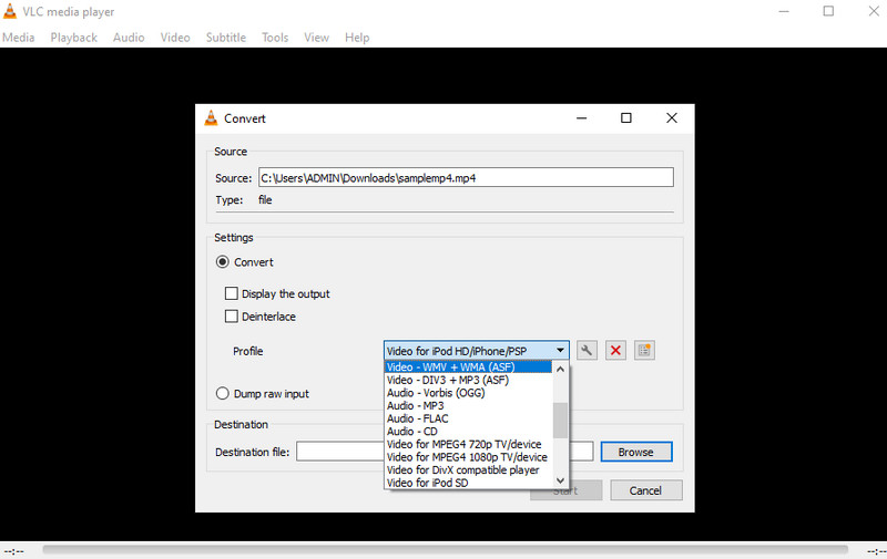 メディアプレーヤー画面