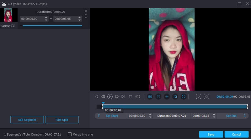 Trim Video Vidmore（動画をトリム Vidmore）