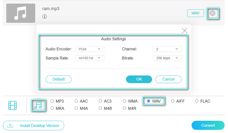 VFVCO プロファイルをカスタマイズ