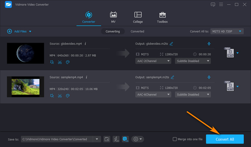 Vidmore 変換の開始