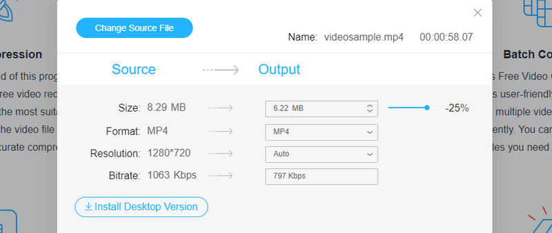 動画パラメータを調整