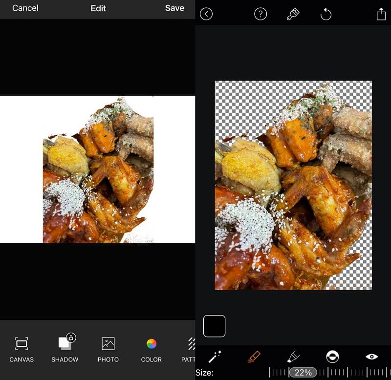 背景変更 MagicEraser