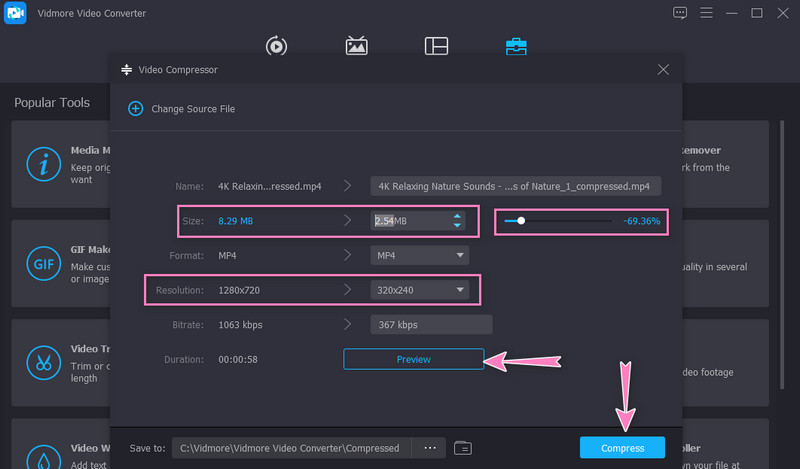 動画を圧縮する