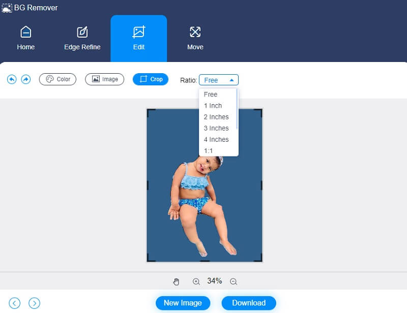 Background Remover Online でトリミング